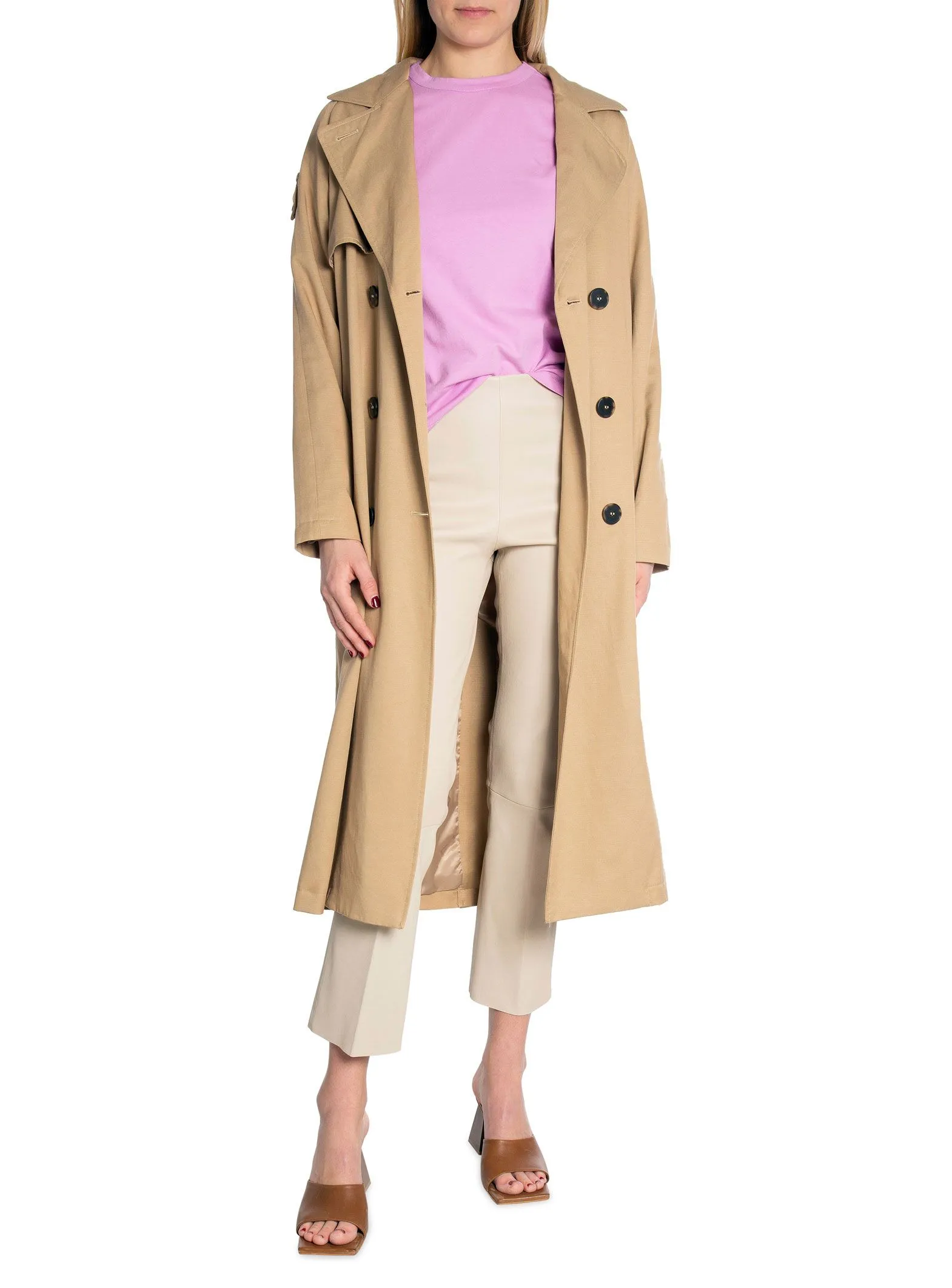 SELECTED FEMME COAT NEW BREN TRENCH COAT CORNSTALK